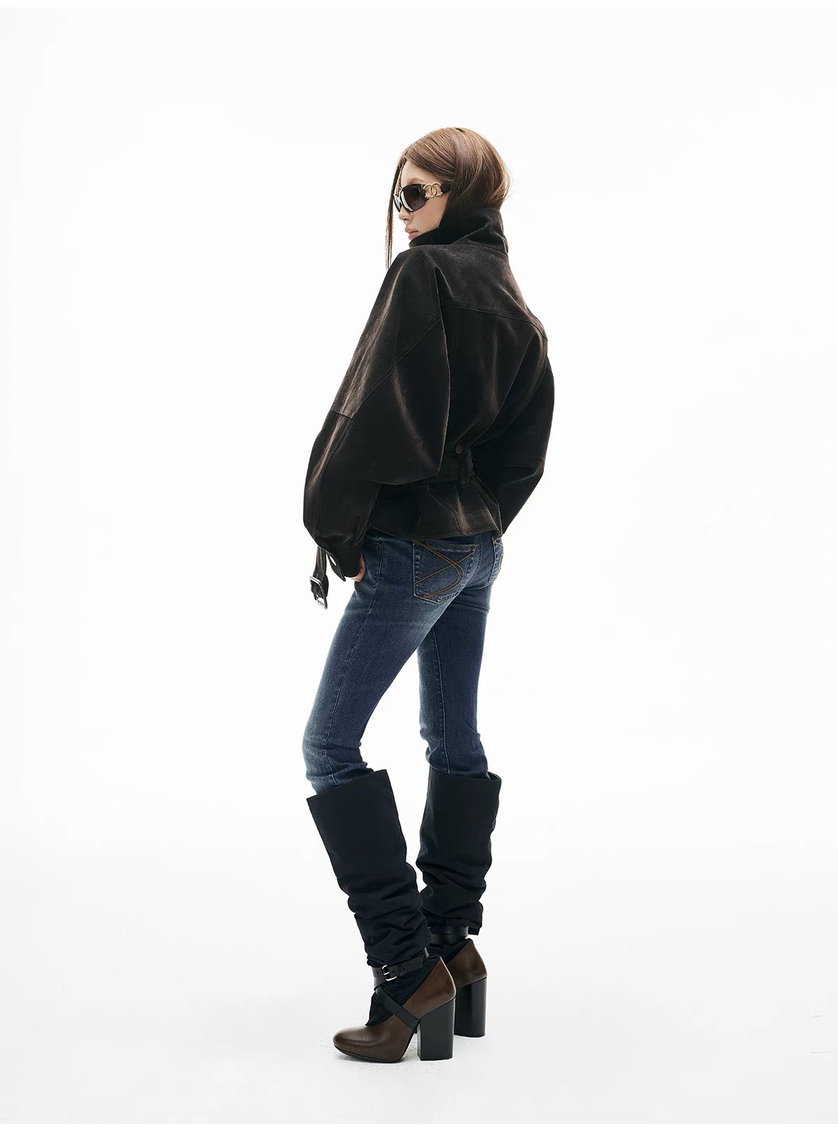 Aveline® Sabine High-Neck Belted Jacket