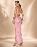 Aveline® Butterfly Backless Halter Dress